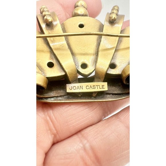 Joan Castle Queen For A Day 3D Dimensional Crown Brooch - Picture 6 of 6